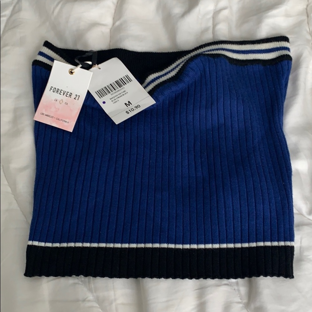 Blue Forever 21 tube top